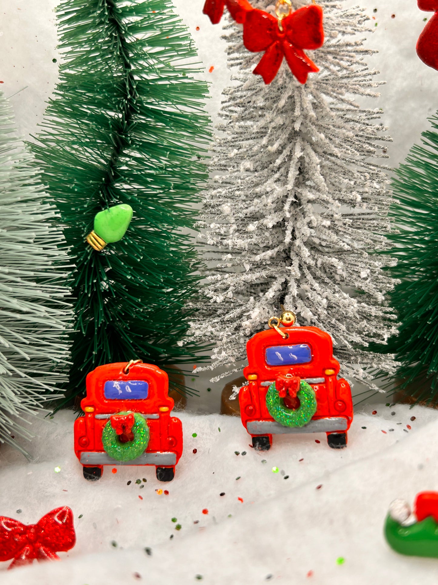 Christmas Truck Earrings